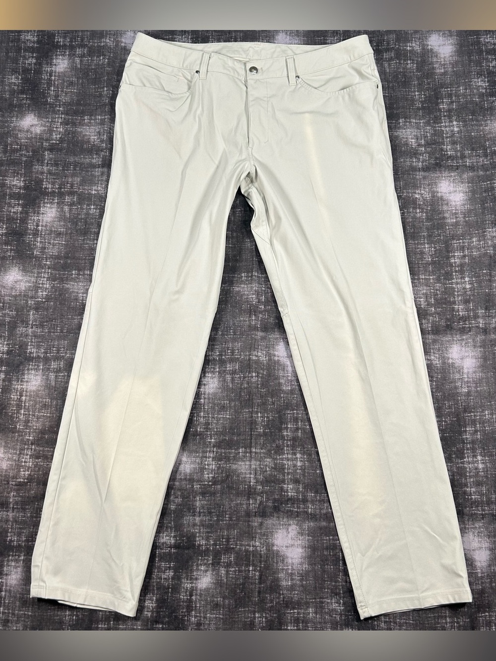 Lululemon ABC Pants Mens 36x31 Beige Khaki Classic Slim Warpstreme 5Pocket Chino